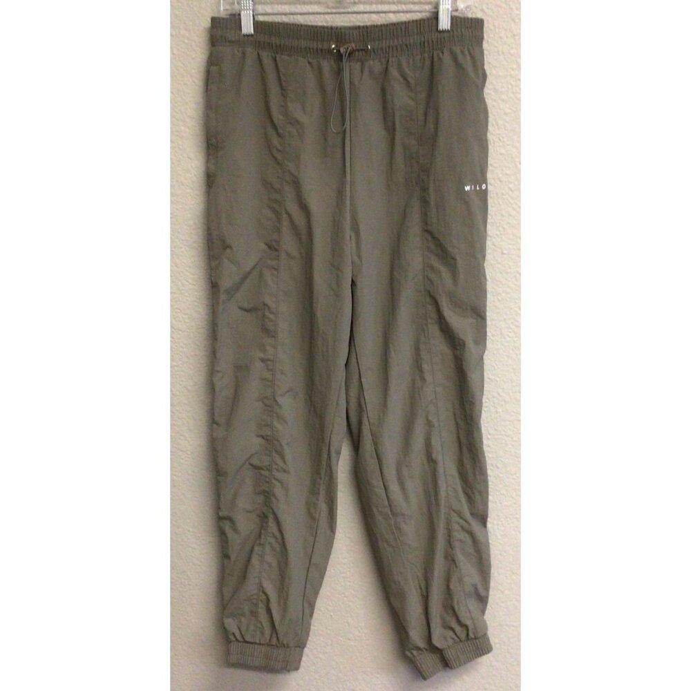 WILO The Label Sage Green Pull On Parachute Athletic Jogger Pants Women’s Large